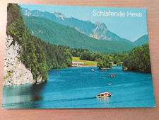Postkarte Schlafende Hexe Königssee Berchtesgarden ungel_