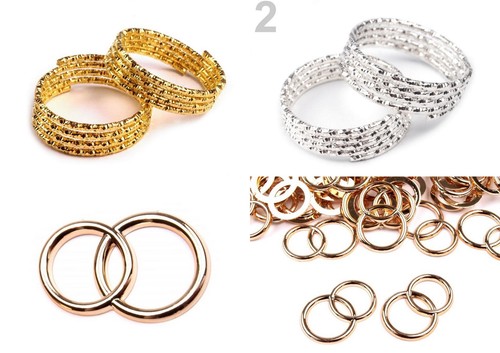 Streudeko ringe herzen - ringe, gold