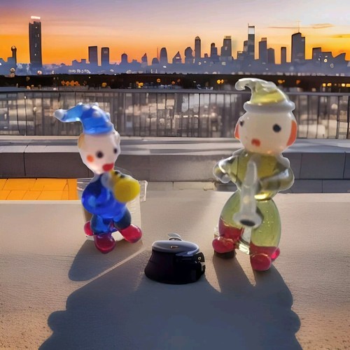 Murano glas musik clown - musik,,
