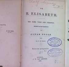 De H.Elisabeth. Een Boek voor den Christen. Stolz, Alban: