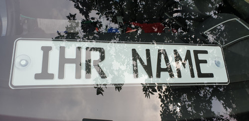 Schild namenschild lkw - schild,