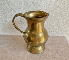 Messingkrug - Messingkanne - Messingvase - 18,8 cm hoch - ca. 1,1 kg
