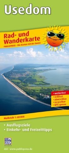 Usedom rad und - rad-, wanderkarte