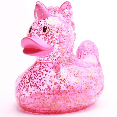 Badeente einhorn glitzer - badeente, pink