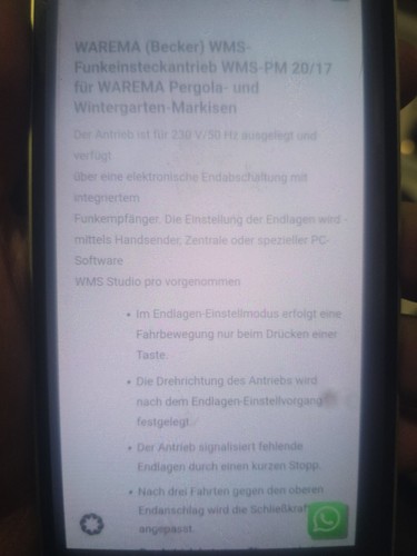 Warema - warema, (beker)