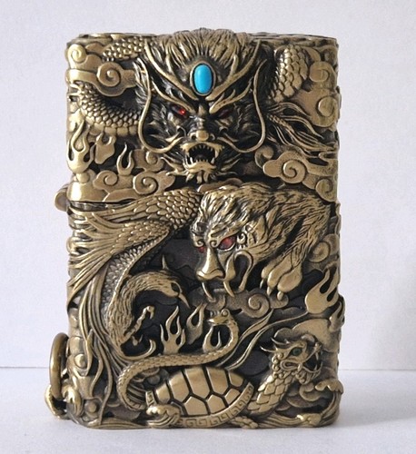 Japanese dragon tiger - 3d, dragon,