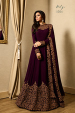 Fashnixy weinfarbenes anarkali - fashnixy,