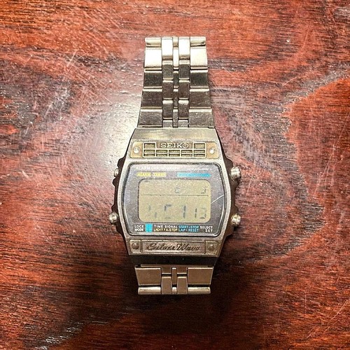 Seiko silver wave digitaluhr - seiko,