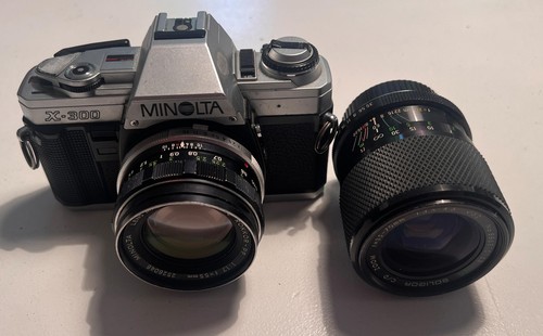 Minolta 300 mit objektiven - x,