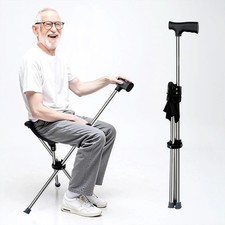 Gehstock mit sitzfläche - mit,
