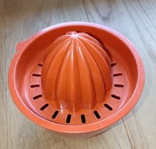 TUPPERWARE Zitruspresse 409-5 und SCHÜSSEL ORANGE 148-39 Vintage 70er Jahre 