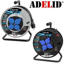 Kabeltrommel Verlängerungskabel Außen 25m 30m 50m Stromkabel Metall 3x2,5 IP44