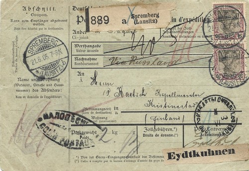 Paketkarte spremberg - paketkarte,