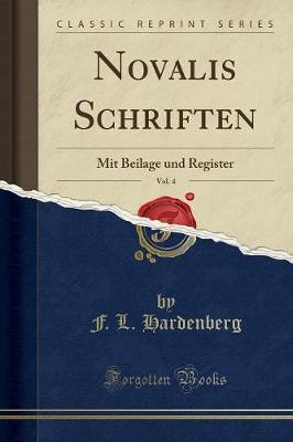 Novalis schriften vol f - vol., 4,