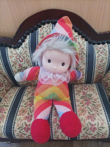 Vintage puppe regenbogen - vintage,