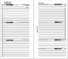 1-20x bind Ersatzkalender 2026