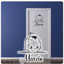 Baby Name Tür Aufkleber Türaufkleber Wandtattoo Türsticker Kinderzimmer T420 