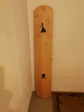 Wandgarderobe Garderobenpaneel mit Haken Kieferholz hell Schreinerarbeit