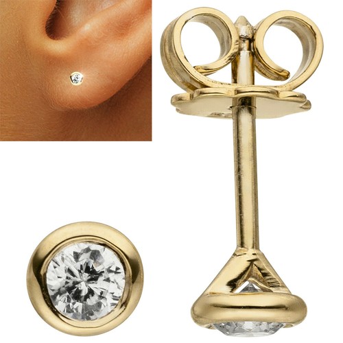 Diamant ohrstecker 585 echt - 585,