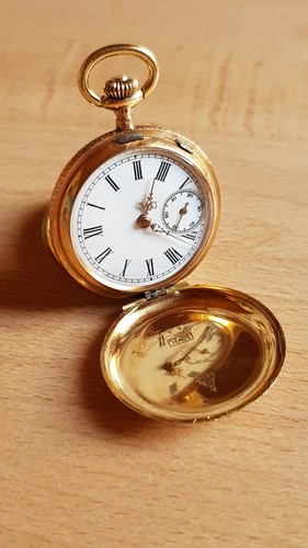 Sprungdeckel taschenuhr gold - sprungdeckel,
