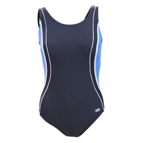 Badeanzug agata graphit - badeanzug, graphit/blau