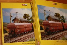 2 x BRAWA N 1805 Erzwagen III-Kohlenwagen 3er-Set (insgesamt 6 Wagen) neuwertig