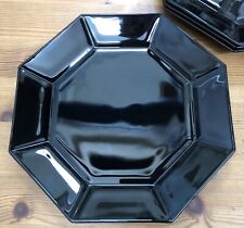 6 Kuchenteller flache Teller 15,5 cm Octime schwarz Arcoroc Neu