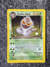 Pokémon Karte Dunkles Arbok 2/82 Holo 1st Edition Team Rocket Set Deutsch 