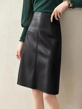 Damen Schwarz Lammleder