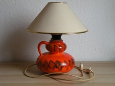 KERAMIK TISCHLAMPE 70er Jahr