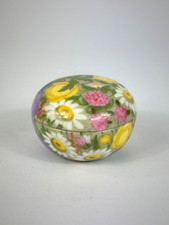 Nymphenburg Deckeldose Rudolf Sieck Blumen Dekor Deckel Dose Porzellan Alt