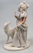 Rosenthal Dame mit Barsoi