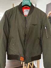 Tolle Bomberjacke von BOMBERS original, Größe L, gefüttert, grün, Damen