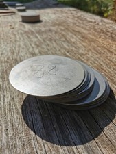 V2A?25x Edelstahl Ronden, 1mm Ø 88mm, V2A Scheibe Platte Blech  (Neuwertig)‼️