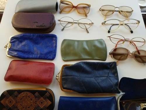 Vintage brillen und etui - vintage,