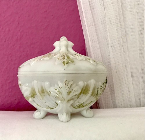 Antik jugendstil glasdose dose - antik,