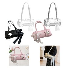 Achseltasche lässig Vintage Style stilvoll massiv mit Schleife Anhänger Multifunktion