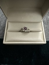 Rubin Goldring mit Brillanten