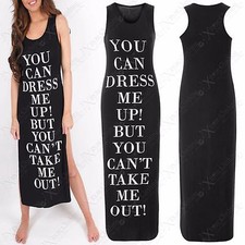 NEU DAMEN RACER MAXIKLEID YOU