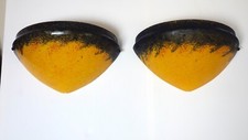 Ein Paar Pate de Verre   Wandlampen, Leuchter Signiert Art de France