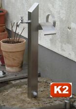 Edelstahl Wasserzapfstelle,Wasser Zapfstelle,Zapfsäule,Q 80 x 80, geschliffen