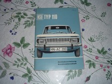 Betriebsanleitung  NSU TYP 110  von 1967