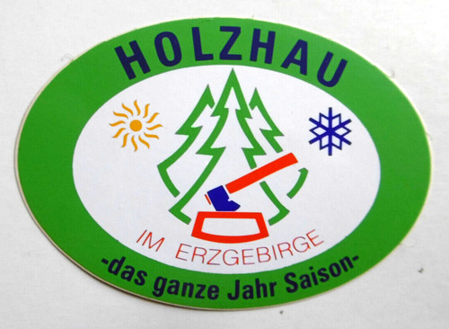 Souvenir aufkleber holzhau - souvenir-aufkleber,