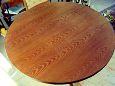 Holztisch rund, afrikanisches Edelholz, handgefertigt - VINTAGE !!!