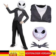 Halloween Weihnachten Jack Skellington Coaplay Kostüm Kinder·Jungen Jumpsuit Set