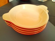 Le Creuset  Steinzeug  4 Crème Brûlée Schälchen Classic Kirschrot