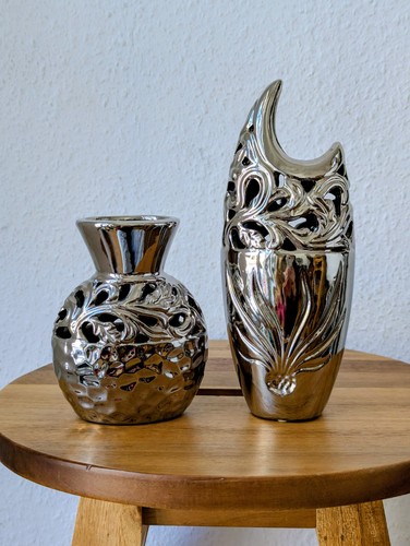 Vintage vasen keramik - 2,
