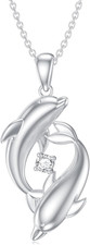 Diamant Delphin Kette Für