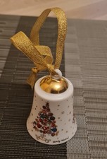 Porzellanglocke Rosenthal mit Weihnachtsmotiv und Signatur von Andy Warhol 