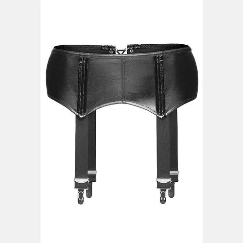 Schwarzer wetlook - schwarzer,